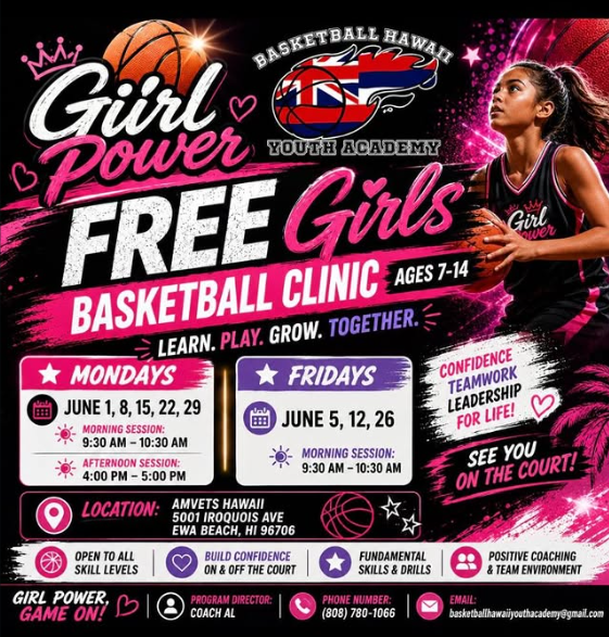 Girl Power Free Girls Basketball Clinic - Friday Morning Session