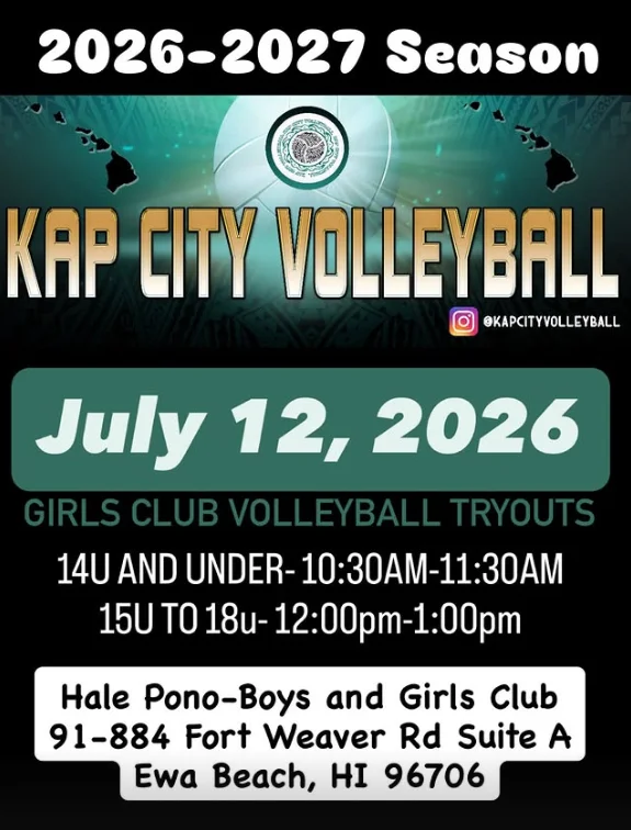 Kap City Girls Club Volleyball Tryouts - 15U to 18U