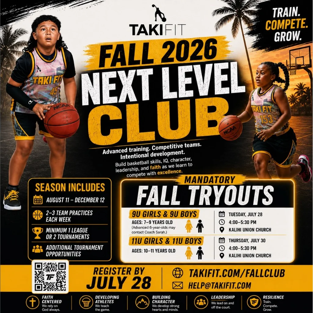 Takifit Fall Tryouts: 9U Girls & 9U Boys
