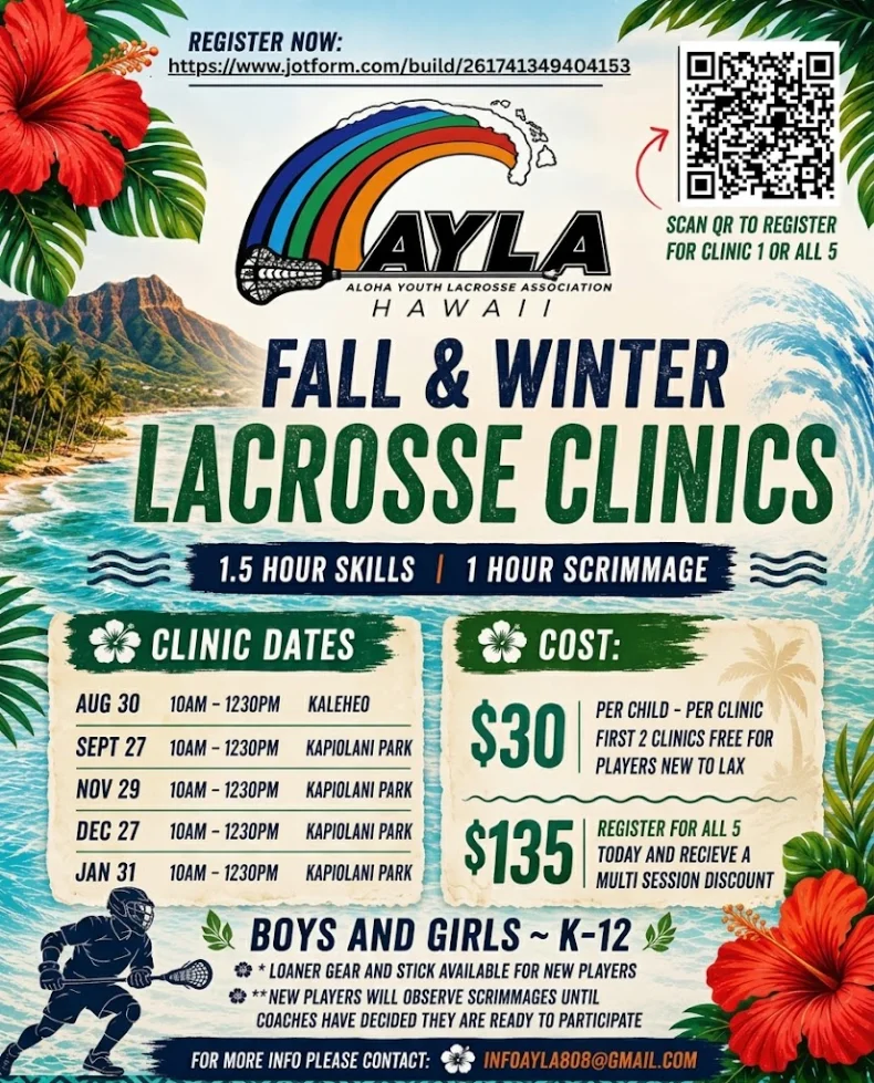 AYLA Fall & Winter Youth Lacrosse Clinics