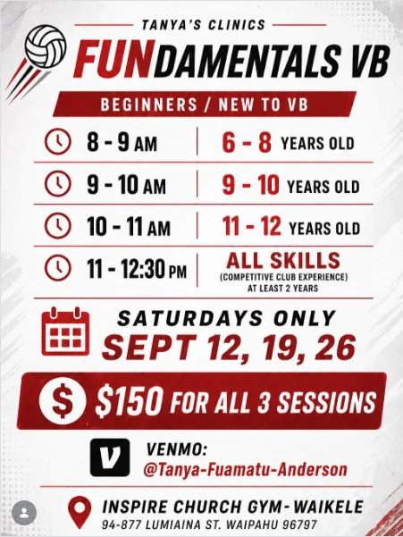 Tanya's Clinics: FUNdamentals Volleyball